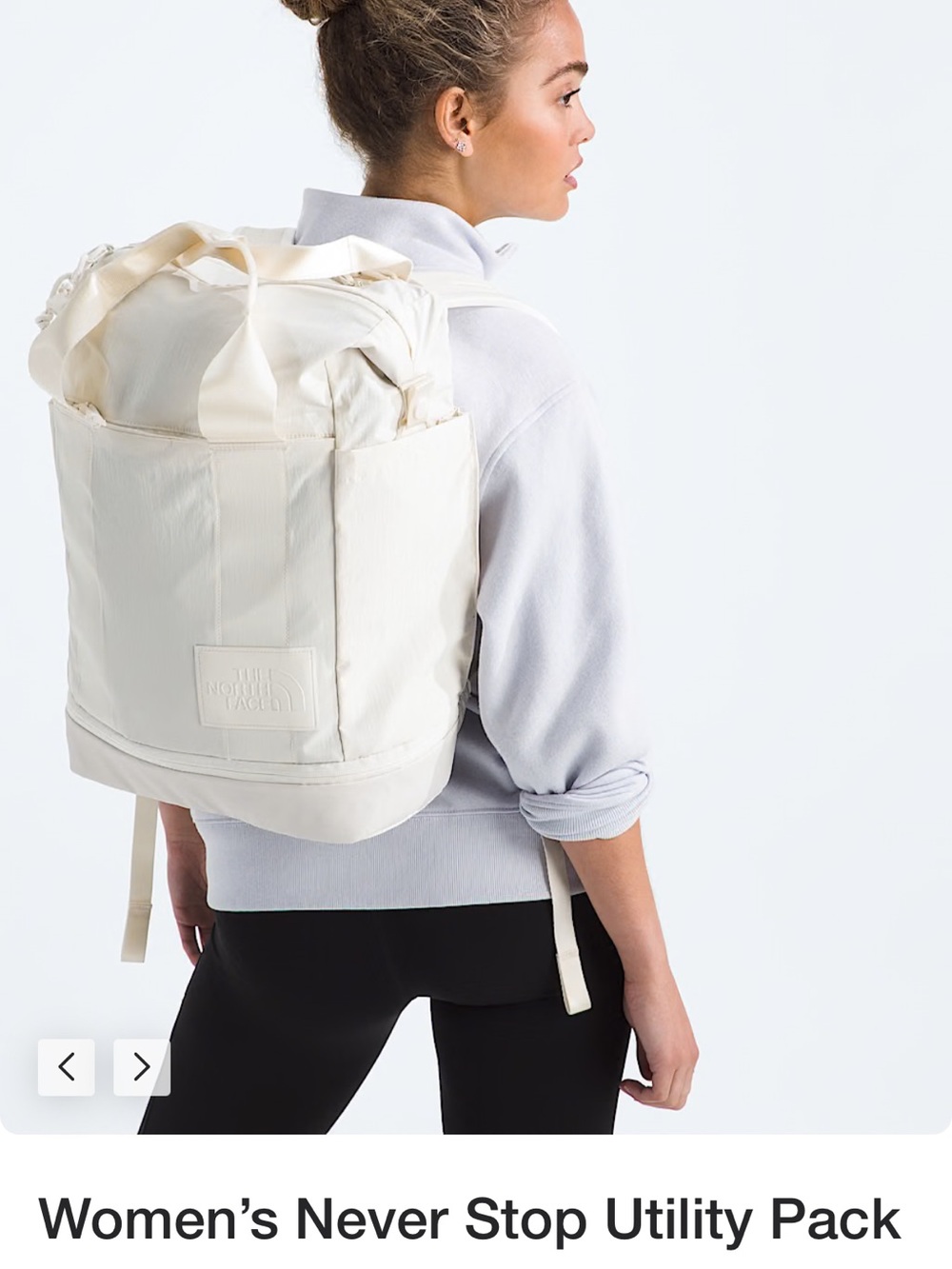 The North Face Women's Never Stop Utility Pack in Cream